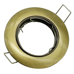 Oprawka do żarówek GU10 okrągła ruchoma odlew mosiądz