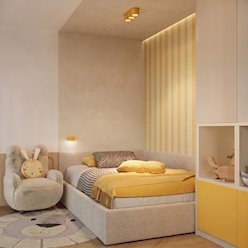 Lampa sufitowa podwójna tuba Modo 2xGx53 żółta