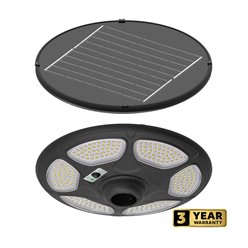Latarnia parkowa solarna 25W 3200lm 4000K z czujnikiem