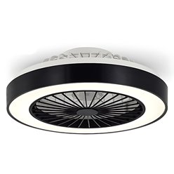 Lampa sufitowa LED okrągła 49cm 51W z wentylatorem i pilotem
