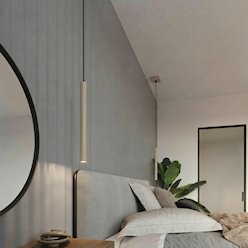 Lampa wisząca pojedyncza tuba Pastelo 1xG9 taupe