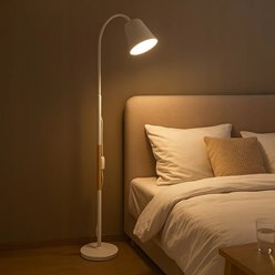 Lampa stojąca podłogowa Riko E27 regulowana 145cm biała