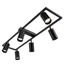 Żyrandol nowoczesny z reflektorami 6xGU10 Bueana czarny