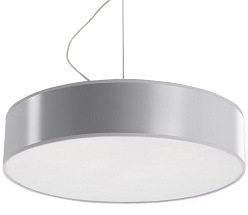 Lampa wisząca plafon ARENA 45 cm 3xE27 szary