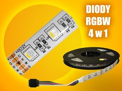 Taśma LED RGBWW 96W 5m IP65 5m 300xSMD5050 RGB + biała ciepła