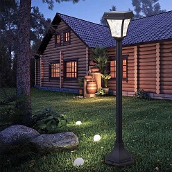 Słupek Ogrodowy Solarny Retro V-TAC 2W LED IP44 93cm 3000+6000K