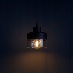 Lampa wisząca pojedyncza Snow 1xE27