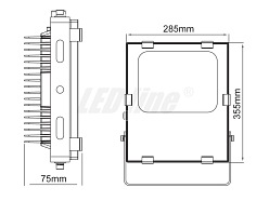 Halogen LED 70W 7000lm IP65 proffesional LED line biała dzienna