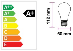 Żarówka LED E27 6W 230V 470lm V-TAC - RGB b. ciepła