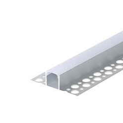 Profil LED GK Undo srebrny anodowany z kloszem mlecznym - 2m