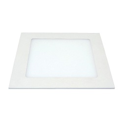 Panel LED 12W podtynkowy, kwadrat 170x170mm ULTRA SLIM - biała ciepła