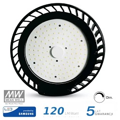 Oprawa LED High Bay V-TAC Samsung 100W 120st 120lm/W 1-10V VT-9-114 5000K 12000lm