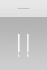 Lampa wisząca punktowa WEZYR 2 biała 2xG9