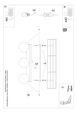 Lampa sufitowa mleczne kule YOLI 3xG9 biała