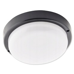 czarny plafon LED 12W