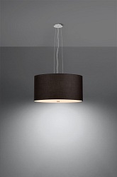 Lampa wisząca okrągła OTTO 50 cm 5xE27 czarna