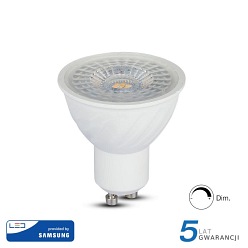 Żarówka LED V-TAC Samsung 6.5W GU10 110st Ściemnialna VT-247 6400K 450lm