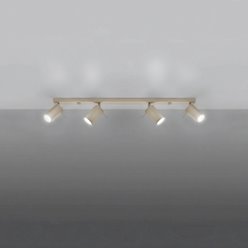 Kinkiet listwa z reflektorami Ring 4xGU10 taupe