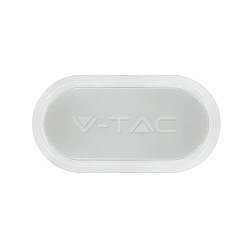 Oprawa Owalna V-TAC Plafon 8W Biała IP54 VT-8038 3000K 560lm