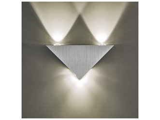Kinkiet ścienny trójkąt Triangle 3x1W srebrny - 4500K