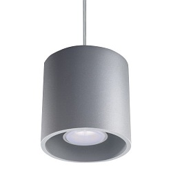 Lampa wisząca tuba ORBIS 1xGU10 Szara