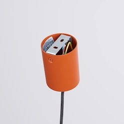 Lampa wisząca stożkowy klosz Nox 40cm 1xE27 ochra czerwona