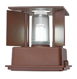 Kinkiet elewacyjny G9 Cube Lite 10x10 cm IP65 brąz