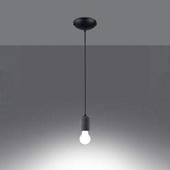 Lampa wisząca NESO 1xE27 z betonową oprawką