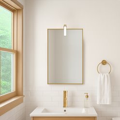 Kinkiet pionowy nad lustro 4W 15cm APA Mini 3000K złoty