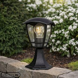 Lampa ogrodowa stojąca NIKO 1xE27 30cm czarny