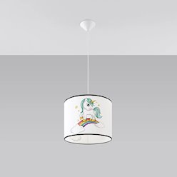 Lampa wisząca dziecięca Unicorn 30 1xE27 wielokolorowa