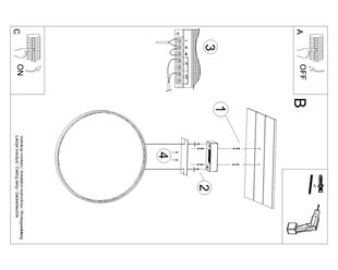 Lampa wisząca RIO 55 złota LED 4000K