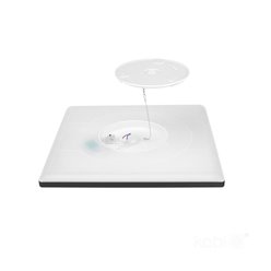 Plafon LED IP54 czarny kwadratowy Slim 12W CCT z czujnikiem