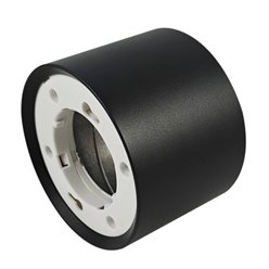 Tuba sufitowa okrągła Sakro 1xGX53 czarna