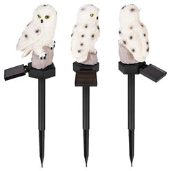 Lampa LED Sowa solarna wbijana 40cm