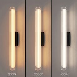Kinkiet ścienny liniowy LED 11W 3CCT 60cm akryl czarny