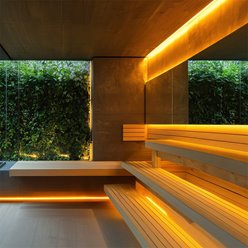 Taśma LED 24V COB IP68 Sauna Line 10W 480 LED Ciepła 5m