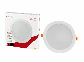 Panel LED Downlight MOLLY 18W Switch CCT okrągły