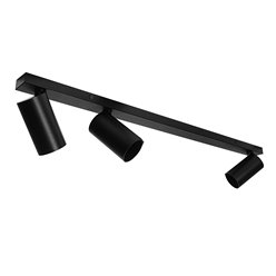 Lampa natynkowa 75cm z reflektorami SpotLine 2+1 GU10 czarna