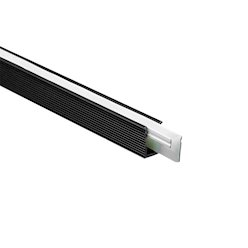 Profil LED wpuszczany wąski Tiny 7mm czarny z kloszem 1m