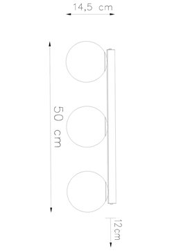 Lampa sufitowa mleczne kule YOLI 3xG9 biała