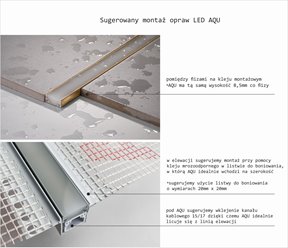 Oprawa liniowa LED IP68 AQU złota 4500K 2m