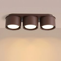 Lampa sufitowa potrójna tuba Modo 3xGx53 brązowa