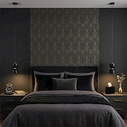 Lampa wisząca klepsydra Kai GX53 czarno-złota