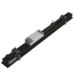 Lampa liniowa wpuszczana Redom 60cm 24W 4000K czarna