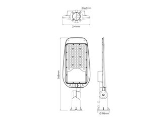 Lampa uliczna LED 100W STREETLITE