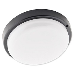 czarny plafon LED 18W