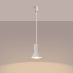 Lampa wisząca loftowa Estria 1xE14 beżowa