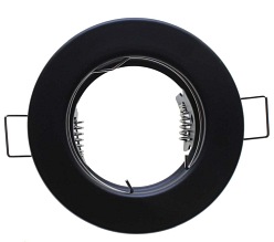 Oprawa sufitowa ProVero - okrągła, stała, tłoczona - czarna