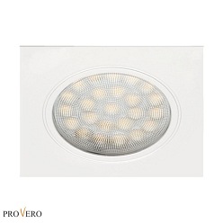 Oprawa meblowa LED 1,8W kwadrat biała - Biała Ciepła